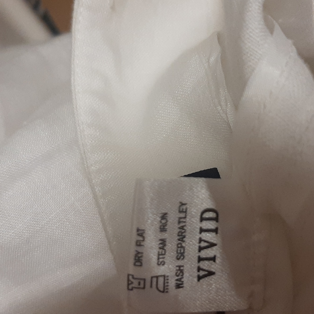 VIVID Wide leg linen pants 12(Large) - Picture 7 of 9